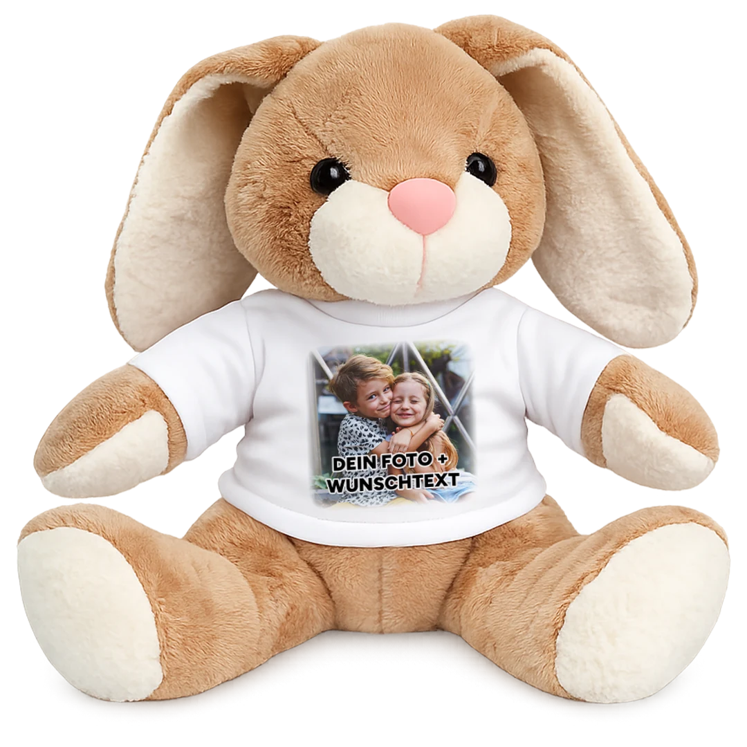 Personalisiertes Kuscheltier Hase – Ansicht 01 #kuscheltier_hase