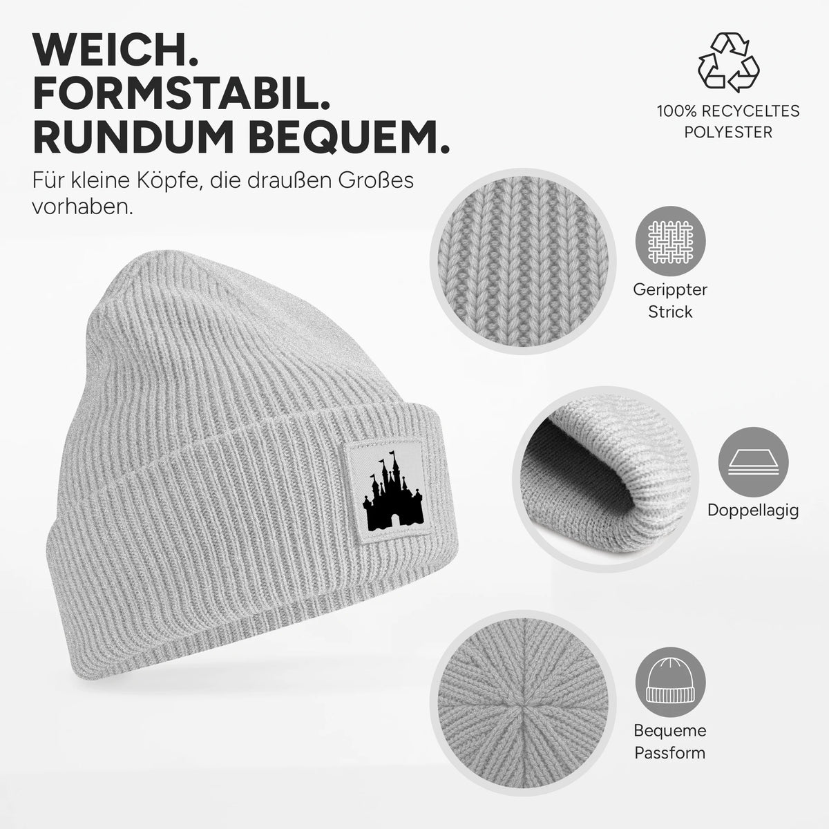 Weich, dehnbar und doppellagig