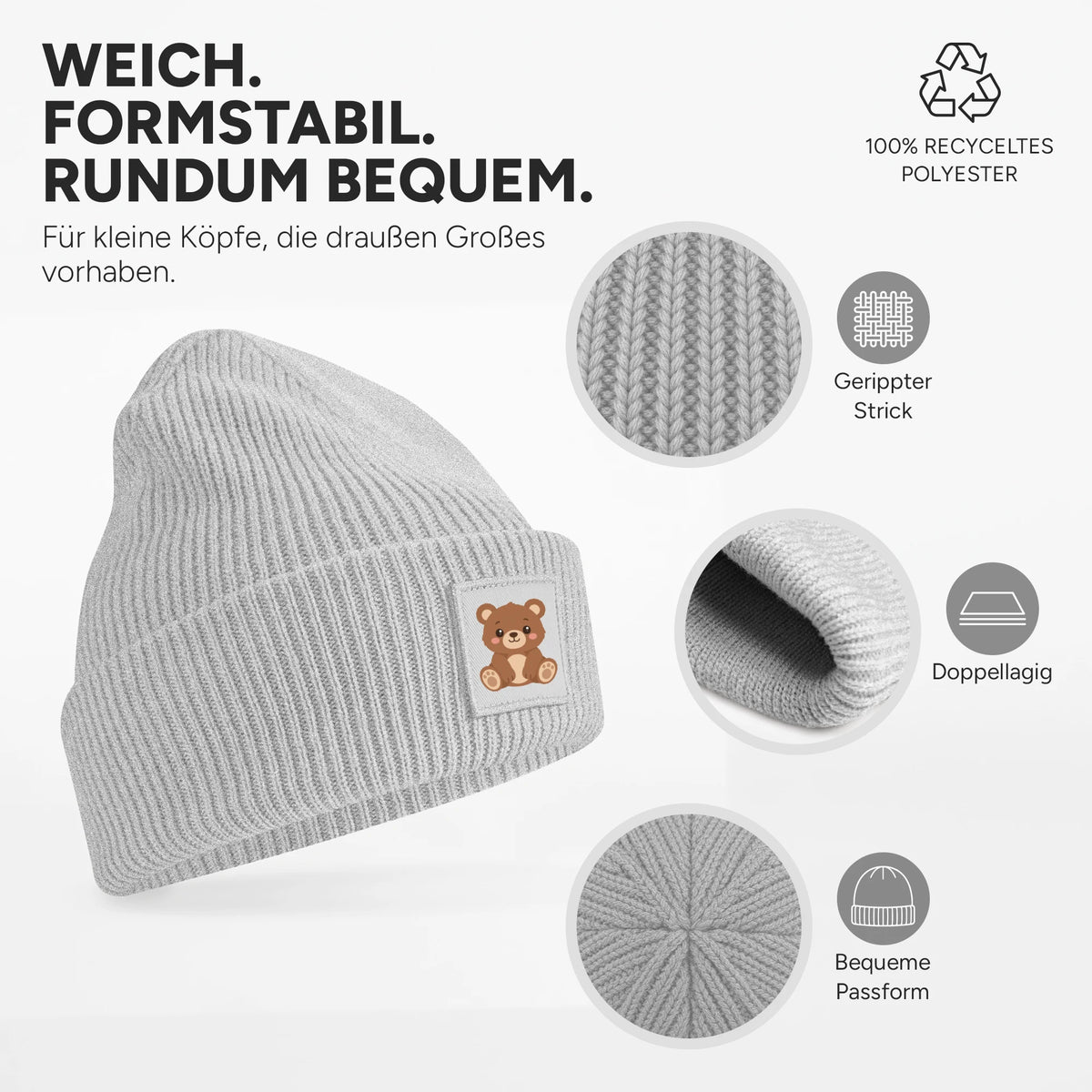 Weich, dehnbar und doppellagig