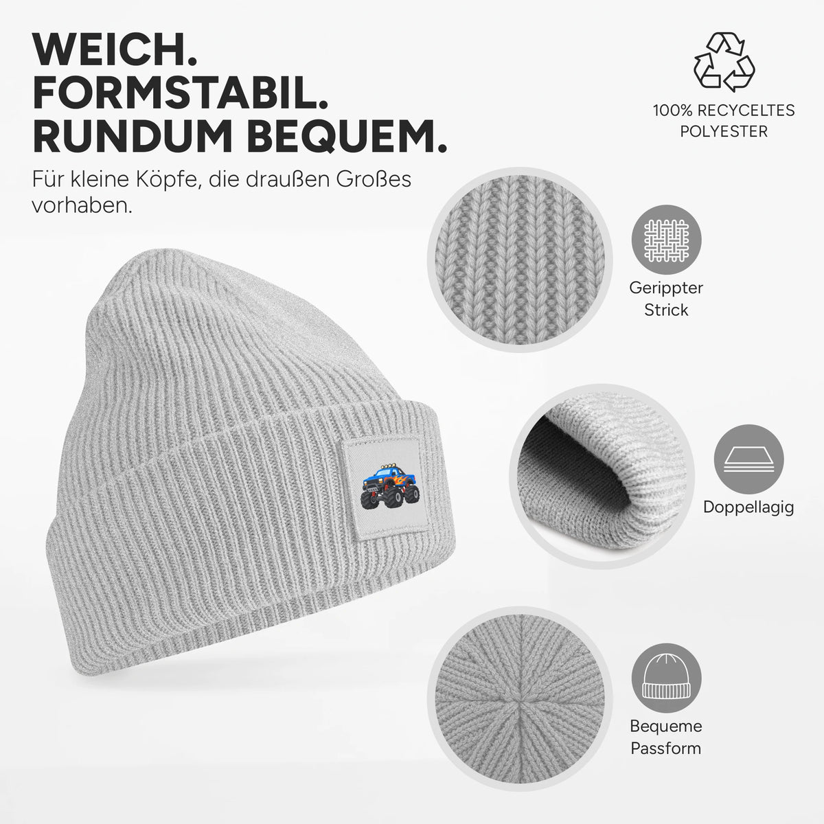 Weich, dehnbar und doppellagig