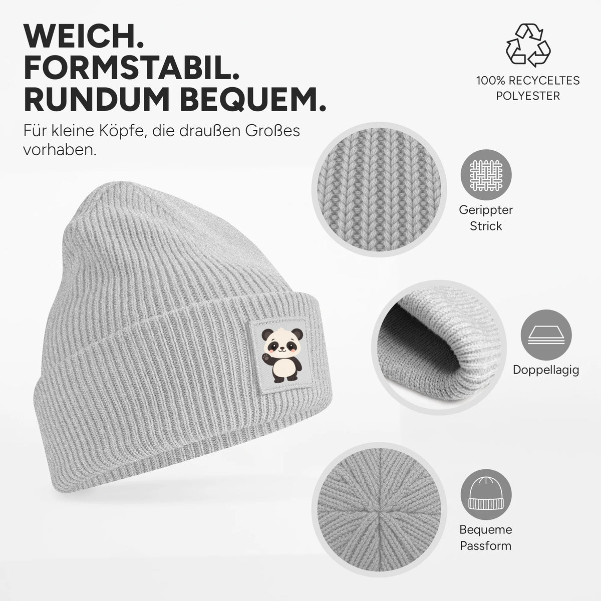 Weich, dehnbar und doppellagig