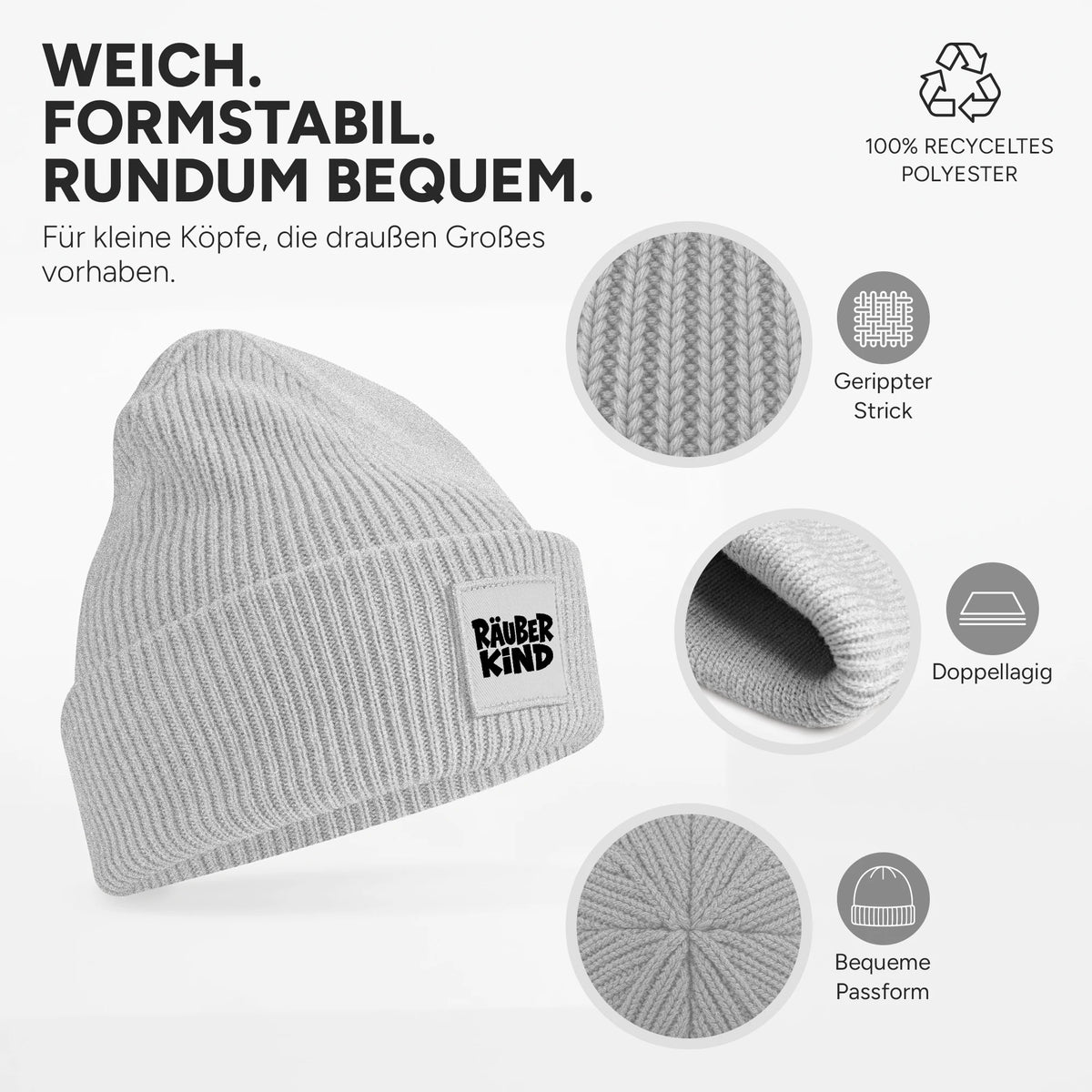 Weich, dehnbar und doppellagig