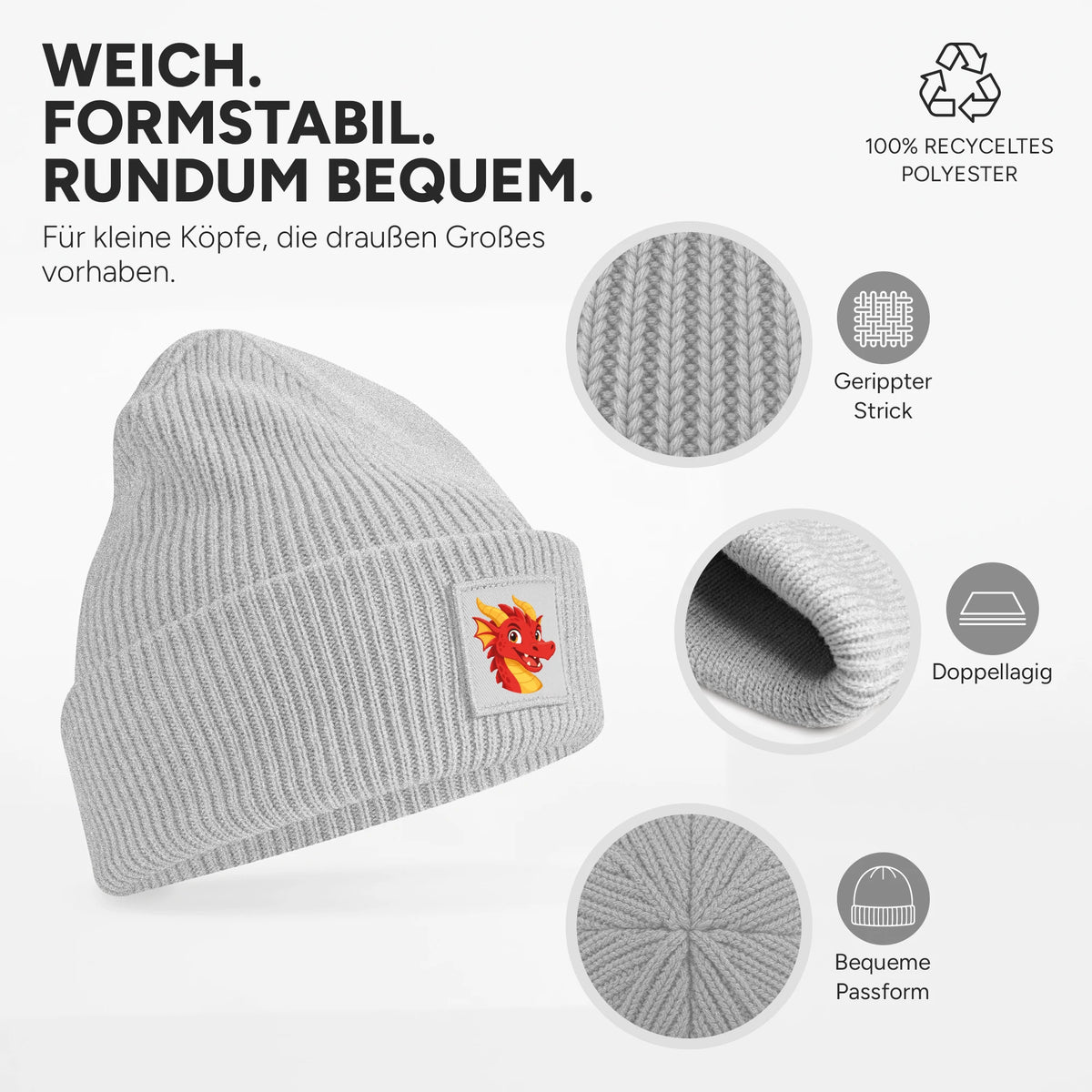 Weich, dehnbar und doppellagig