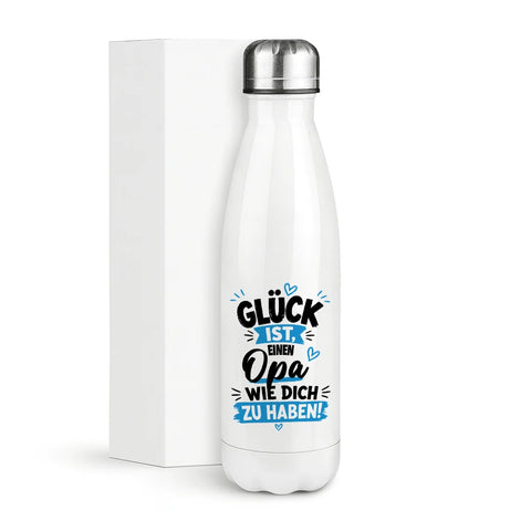 Glück ist einen Opa wie dich zu haben! – Thermosflasche 500 ml