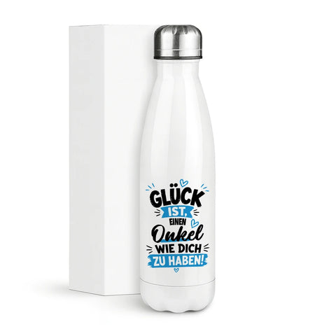 Glück ist einen Onkel wie dich zu haben! – Thermosflasche 500 ml