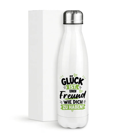 Glück ist einen Freund wie dich zu haben! – Thermosflasche 500 ml