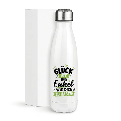 Glück ist einen Enkel wie dich zu haben! – Thermosflasche 500 ml