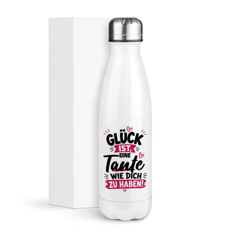 Glück ist eine Tante wie dich zu haben! – Thermosflasche 500 ml