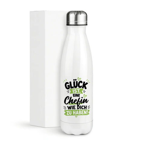 Glück ist eine Chefin wie Sie zu haben! – Thermosflasche 500 ml