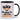 Glück ist eine Nachbarin wie dich zu haben! – Tasse in Schwarz – Ansicht 01 #farbe_schwarz