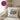Happy Birthday – Kissen 40 × 40 cm mit Rückseite in Violett – Wohnbeispiel #farbe_violett