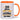 20 Jahre im Dienst – Jubiläum – Tasse in Orange – Ansicht 01 #farbe_orange