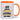 40 Jahre im Dienst – Jubiläum – Tasse in Orange – Ansicht 01 #farbe_orange