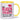 Erst blasen dann schlucken sonst ist der Kaffee ganz schön heiß – Tasse in Gelb – Ansicht 01 #farbe_gelb
