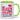 Erst blasen dann schlucken sonst ist der Kaffee ganz schön heiß – Tasse in Grün – Ansicht 01 #farbe_gruen