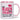 Erst blasen dann schlucken sonst ist der Kaffee ganz schön heiß – Tasse in Rosa – Ansicht 01 #farbe_rosa