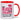 Erst blasen dann schlucken sonst ist der Kaffee ganz schön heiß – Tasse in Rot – Ansicht 01 #farbe_rot