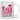 Erst blasen dann schlucken sonst ist der Kaffee ganz schön heiß – Tasse in Weiß – Ansicht 01 #farbe_weiss