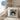 Level up your life – Kissen 40 × 40 cm mit Rückseite in Blau – Wohnbeispiel #farbe_blau