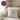 Wir sind hier nicht bei wünsch dir was – Flowers – Kissen 40 × 40 cm mit Rückseite in Violett – Wohnbeispiel #farbe_violett