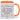 Heute wird der Kaffee wieder mit dem Mittelfinger umgerührt – Tasse in Orange – Ansicht 01 #farbe_orange