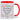 Statt Konfetti einfach gleich den Locher werfen – Tasse in Rot – Ansicht 01 #farbe_rot