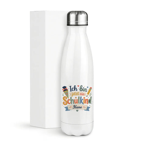 Ich bin jetzt ein Schulkind Personalisiert – Thermosflasche 500 ml
