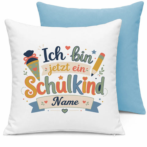 Ich bin jetzt ein Schulkind – personalisiert – Kissen