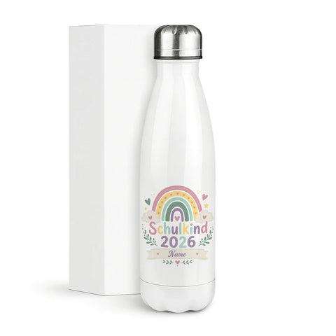 Schulkind 2026 Personalisiert – Thermosflasche 500 ml
