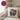 Die mit dem Hund geht – Kissen 40 × 40 cm mit Rückseite in Violett – Wohnbeispiel #farbe_violett