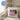 Tränke fürs Pferdepersonal – Kissen 40 × 40 cm mit Rückseite in Blau – Wohnbeispiel #farbe_blau