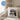 Erst Kaffee, dann Menschen – vielleicht – Kissen 40 × 40 cm mit Rückseite in Blau – Wohnbeispiel #farbe_blau