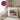 Die mit der Katze spricht – Kissen 40 × 40 cm mit Rückseite in Violett – Wohnbeispiel #farbe_violett