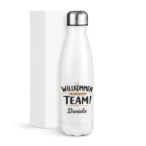 Willkommen in unserem Team Personalisiert – Thermosflasche 500 ml