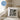 Ich bin in Rente ich muss gar nichts – Kissen 40 × 40 cm mit Rückseite in Blau – Wohnbeispiel #farbe_blau