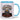Echte Männer fahren Motorrad – personalisiert mit Namen – Tasse in Blau – Ansicht 01 #farbe_blau