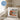 Die tut nix, die will nur lesen – Kissen 40 × 40 cm mit Rückseite in Blau – Wohnbeispiel #farbe_blau