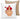 Mittelfinger-Kussmund – Kissen 40 × 40 cm mit Rückseite in Mokka – Vorder- und Rückansicht #farbe_mokka