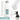 Weiße 500-ml-Thermosflasche – Flasche, Boden und Verschluss im Detail #farbe_weiss