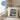 Endlich Rente – ab jetzt findest du mich nur noch im Garten – Kissen 40 × 40 cm mit Rückseite in Blau – Wohnbeispiel #farbe_blau
