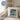 Ich bin ein Topf, suche einen Deckel – bis dahin offen für alles – Kissen 40 × 40 cm mit Rückseite in Blau – Wohnbeispiel #farbe_blau