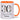 30 Happy Birthday Name Personalisiert – Tasse in Orange – Ansicht 01 #farbe_orange