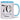 70 Happy Birthday Name Personalisiert – Tasse in Blau – Ansicht 01 #farbe_blau