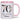 70 Happy Birthday Name Personalisiert – Tasse in Rosa – Ansicht 01 #farbe_rosa