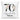 70 Happy Birthday – mit Name personalisiert – Kissen in Weiß – Vorder- und Rückansicht #farbe_weiss