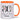 80 Happy Birthday Name Personalisiert – Tasse in Orange – Ansicht 01 #farbe_orange
