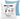 75 Happy Birthday – mit Name personalisiert – Kissen in Blau – Vorder- und Rückansicht #farbe_blau