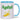 Apfel Banane – Tasse in Blau – Ansicht 01 #farbe_blau