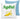 Apfel Banane – Kissen 40 × 40 cm mit Rückseite in Blau – Vorder- und Rückansicht #farbe_blau
