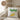 Apfel Banane – Kissen 40 × 40 cm mit Rückseite in Mokka – Wohnbeispiel #farbe_mokka